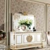 Infinity Furniture Narcissus 70.9" Mirror For Buffet, White And Gold -Laural Home Shop 4b91d2a4033c7304 5907 w800 h800 b0 p0