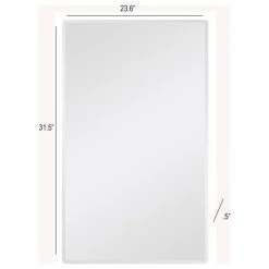 Decor Wonderland Samson Large Frameless Mirror -Laural Home Shop 4bc1df0d03f94c6a 2663 w800 h800 b1 p0