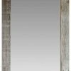 My Barnwood Frames Rustic Mirror, Homestead Flat Barnwood Mirror, 24"x30"