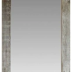 My Barnwood Frames Rustic Mirror, Homestead Flat Barnwood Mirror, 24"x30"