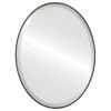 OVALCREST By The Oval And Round Mirror Store Medina Framed Oval Mirror, Rubbed Bronze, 17"x21"