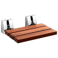 Modo Home Scagni Wall Mounted Shower Seat, Teak Wood