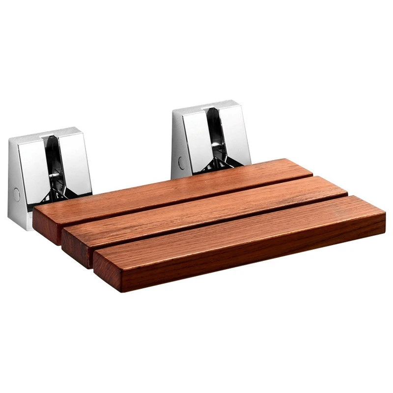 Modo Home Scagni Wall Mounted Shower Seat, Teak Wood 3 Modo Home Scagni Wall Mounted Shower Seat, Teak Wood