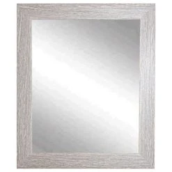 BrandtWorks Farmhouse Barnwood Vanity Wall Mirror, 32" X 38"
