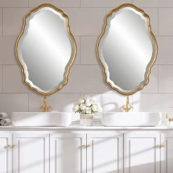 FIND Rich Gold 22.25x33.25 Mirror -Laural Home Shop 4ce19fa50244bb4f 6841 w800 h800 b0 p0