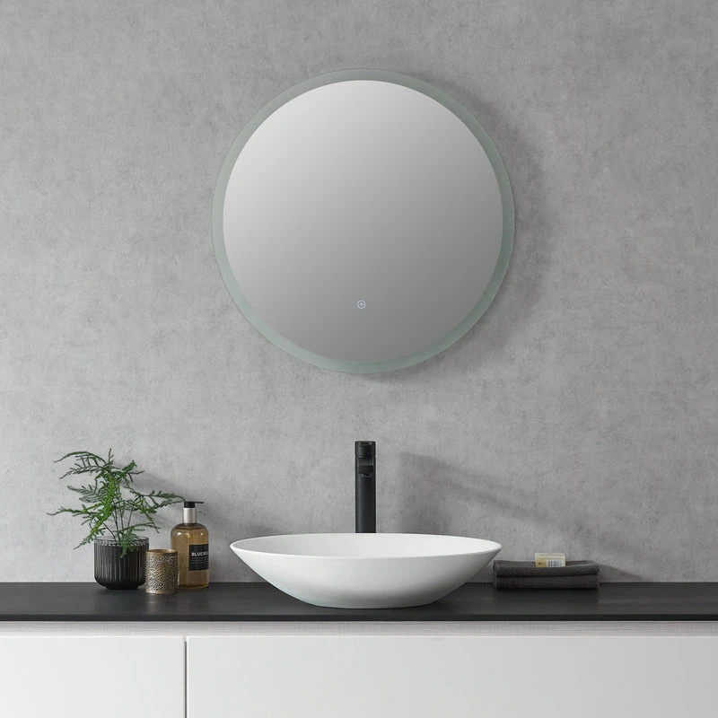 Altair Dimora Round Frameless Modern Bathroom/Vanity LED Lighted Wall Mirror, 24" 8 Altair Dimora Round Frameless Modern Bathroom/Vanity LED Lighted Wall Mirror, 24" - Image 6