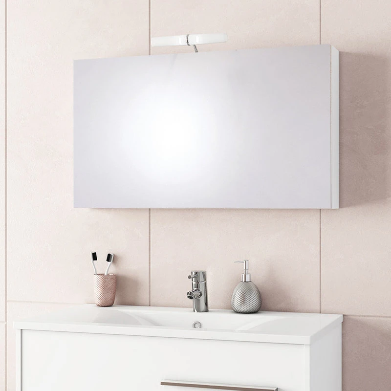 A Touch Of Design Frameless 34" Medicine Cabinet With Full Mirror Front, Hera White 7 A Touch Of Design Frameless 34" Medicine Cabinet With Full Mirror Front, Hera White - Image 5