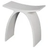Alfi Trade Inc Alfi Brand Abst77 Arched White Matte Solid Surface Resin Bathroom/Shower Stool -Laural Home Shop 4de1f3d70fdbdccb 6572 w800 h800 b1 p0