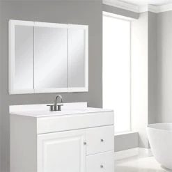 Design House Wyndham 36-Inch Wood Medicine Cabinet In White -Laural Home Shop 4e21792403d8b998 1366 w800 h800 b0 p0