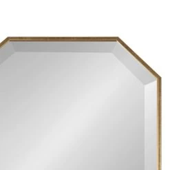 Uniek Rhodes Octagon Framed Wall Mirror, Gold 16x48 -Laural Home Shop 4e21abb10fb40ef7 5113 w800 h800 b0 p0