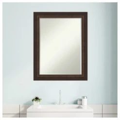 Amanti Art Lara Bronze Petite Bevel Wood Bathroom Wall Mirror 22.5 X 28.5 In. 18 Amanti Art Lara Bronze Petite Bevel Wood Bathroom Wall Mirror 22.5 X 28.5 In. -Laural Home Shop 4e611a7f03b79169 7782 w800 h800 b1 p0