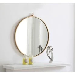 Elegant Furniture & Lighting Contemporary Brass Vanity Mirror -Laural Home Shop 4ec1b31902832548 7594 w800 h800 b0 p0