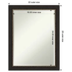 Amanti Art Accent Bronze Narrow Petite Bevel Bathroom Wall Mirror 21.5 X 27.5 In. 14 Amanti Art Accent Bronze Narrow Petite Bevel Bathroom Wall Mirror 21.5 X 27.5 In. -Laural Home Shop 4f31a67703b790b3 7788 w800 h800 b1 p0