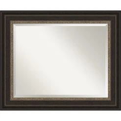 Amanti Art Paragon Bronze Beveled Bathroom Wall Mirror - 34.5 X 28.5 In.