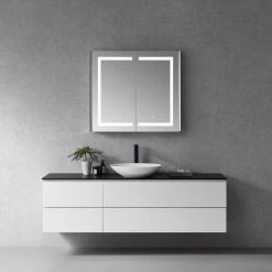 Altair Bojano Frameless Surface-Mount/Recessed LED Lighted Bathroom Medicine Cabinet, 3 21 Altair Bojano Frameless Surface-Mount/Recessed LED Lighted Bathroom Medicine Cabinet, 3 -Laural Home Shop 4f41832c02c4de7b 8095 w800 h800 b0 p0