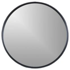 Madeleine Home Inc. Wessex Modern Mirror With Designer Frame, Black, 23" -Laural Home Shop 4f8111f10f89cd44 9802 w800 h800 b1 p0