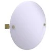 Allied Brass Montero Contemporary Frameless Round Beveled Edge Tilt Mirror, Satin Brass