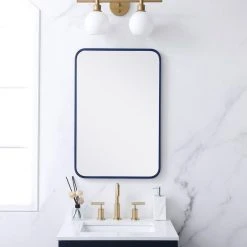 Elegant Furniture & Lighting Elegant Decor MR802030BL Soft Corner Metal Rectangular Mirror, 20"x30", Blue 12 Elegant Furniture & Lighting Elegant Decor MR802030BL Soft Corner Metal Rectangular Mirror, 20"x30", Blue -Laural Home Shop 4fb1b86201a5663c 7093 w800 h800 b0 p0