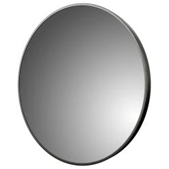 FGI-industries Foremost Reflections 32" Round Wall Mirror, Brushed Black