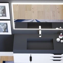 Castello USA Lisa LED Bathroom Mirror, Standard Or Smart, 48" X 30", Standard Mirror -Laural Home Shop 500162ff011199d3 0913 w800 h800 b0 p0