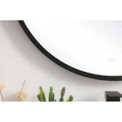 Elegant Furniture & Lighting Elegant Decor Pier 28" LED Mirror With Adjustable Color Temperature In Black -Laural Home Shop 5021783003981b00 2990 w800 h800 b0 p0