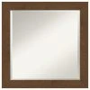 Amanti Art Carlisle Brown Beveled Wood Bathroom Wall Mirror - 24 X 24 In. -Laural Home Shop 5021ee780fcfd29a 6061 w800 h800 b1 p0