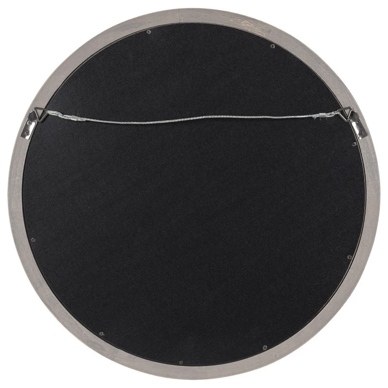 Uniek Hogan Round Framed Wall Mirror, Gray 18 Diameter 6 Uniek Hogan Round Framed Wall Mirror, Gray 18 Diameter - Image 4