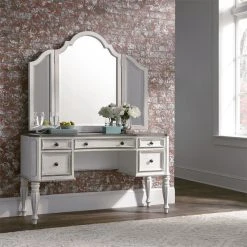 Liberty Furniture Industries, Inc Liberty Furniture Magnolia Manor Vanity Mirror In Antique White -Laural Home Shop 50e12a0f0f8a57b7 9392 w800 h800 b0 p0