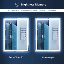 JONATHAN Y Pax Anti-Fog Front/Back-lit Bathroom Vanity Mirror, Touch Control, Height: 36" 18 JONATHAN Y Pax Anti-Fog Front/Back-lit Bathroom Vanity Mirror, Touch Control, Height: 36" -Laural Home Shop 50e159720372a6a2 7418 w800 h800 b0 p0