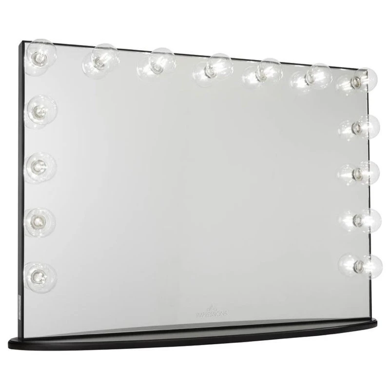 Impressions Vanity Company Hollywood Glow Lite Pro Vanity Mirror, Pro Black, Clear Bulbs, Non-Bluetooth 4 Impressions Vanity Company Hollywood Glow Lite Pro Vanity Mirror, Pro Black, Clear Bulbs, Non-Bluetooth - Image 2