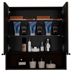 FM FURNITURE Ozark 24" Medicine Cabinet With Mirror, Black Wengue 14 FM FURNITURE Ozark 24" Medicine Cabinet With Mirror, Black Wengue -Laural Home Shop 5111cb8b03650d4f 7924 w800 h800 b1 p0