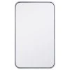 Elegant Furniture & Lighting Elegant Decor Evermore 18x30" Soft Corner Metal Rectangular Mirror In Silver 2 Elegant Furniture & Lighting Elegant Decor Evermore 18x30" Soft Corner Metal Rectangular Mirror In Silver -Laural Home Shop 51c16f6a0352403f 0295 w800 h800 b1 p0