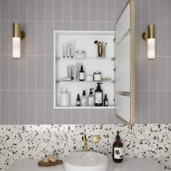 Glass Warehouse Medicine Cabinets, Satin Brass -Laural Home Shop 51c1d1970320b08d 0331 w800 h800 b0 p0