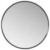 Vinnova Cascante Round Metal Wall Mirror, Brushed Black, 28" W X 28" H 2 Vinnova Cascante Round Metal Wall Mirror, Brushed Black, 28" W X 28" H -Laural Home Shop 52212ab103bd3991 5507 w800 h800 b1 p0