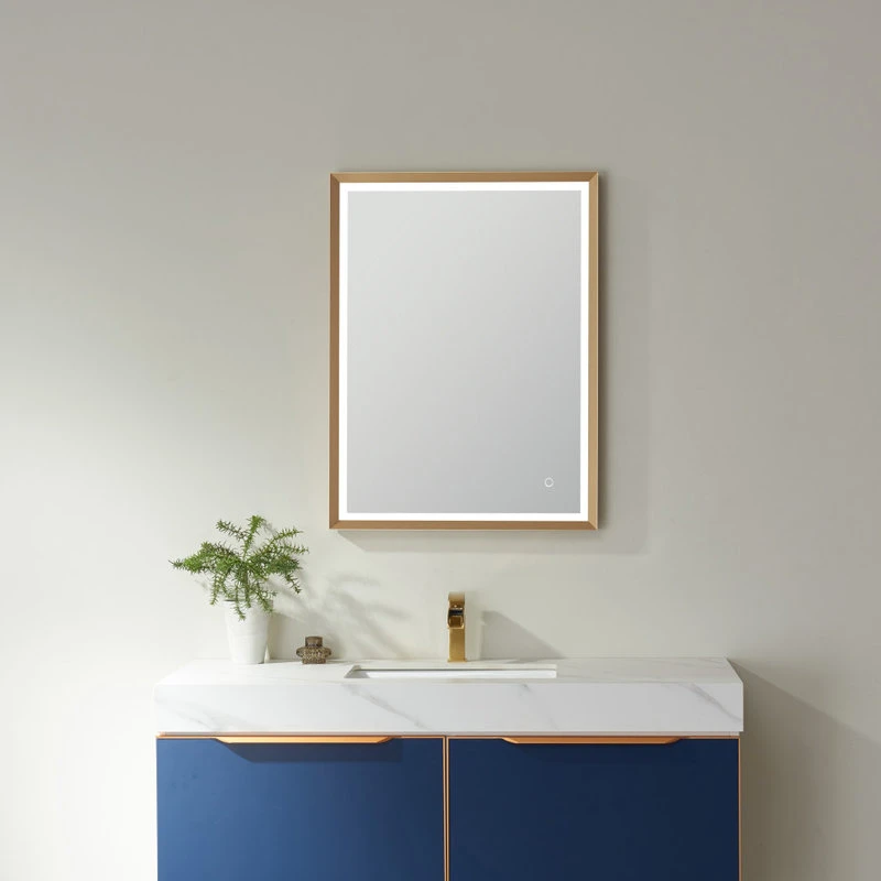 Vinnova 24'' Rectangle LED Lighted Accent Bathroom/Vanity Wall Mirror 4 Vinnova 24'' Rectangle LED Lighted Accent Bathroom/Vanity Wall Mirror - Image 2