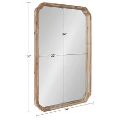 Uniek Marston Wood Framed Wall Mirror, Rustic Brown 24x36 14 Uniek Marston Wood Framed Wall Mirror, Rustic Brown 24x36 -Laural Home Shop 52517ece00c0d777 2862 w800 h800 b1 p0
