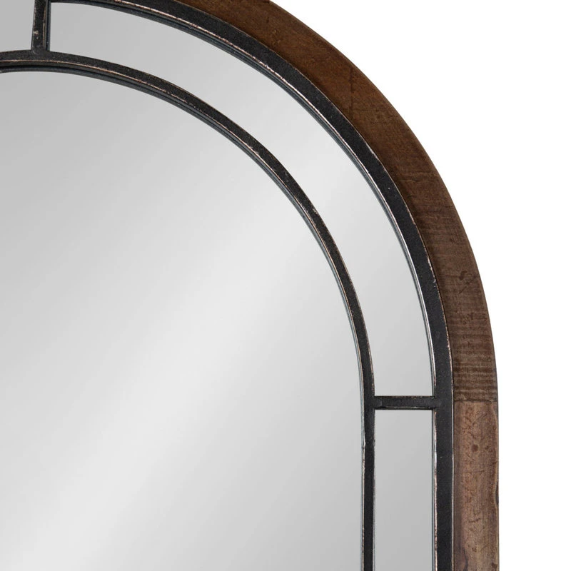 Uniek Audubon Framed Arch Mirror, Rustic Brown 24x36 5 Uniek Audubon Framed Arch Mirror, Rustic Brown 24x36 - Image 3
