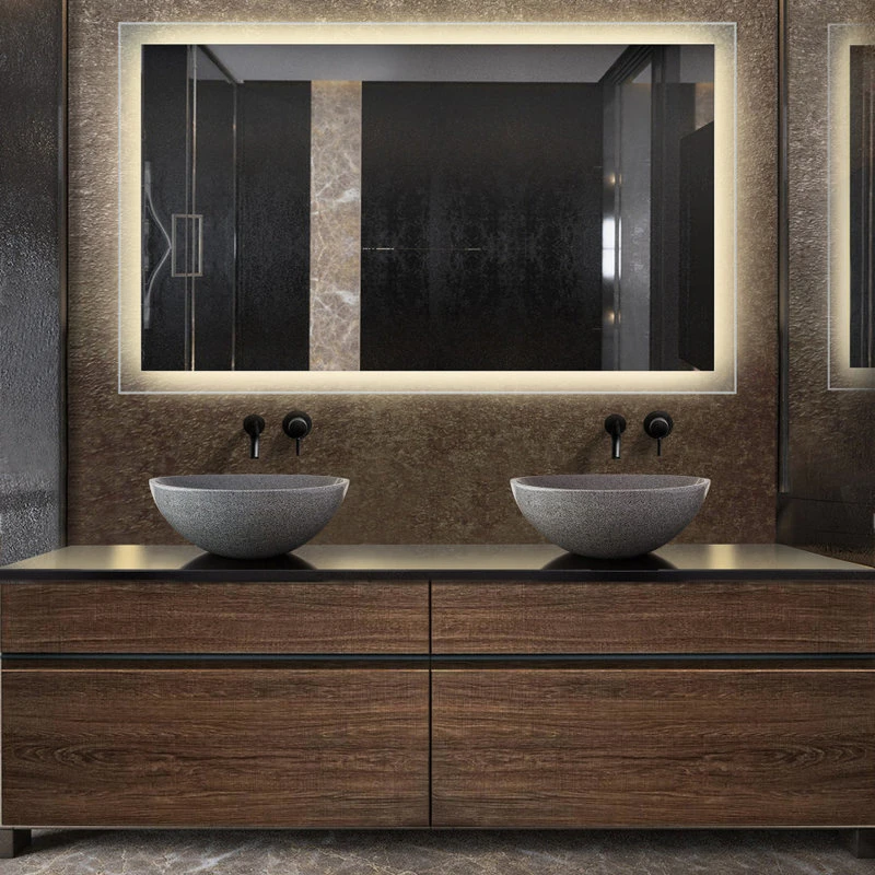 Krugg Reflections LED Lighted Bathroom Mirror Wall Mount With Defogger, 60"x36" 6 Krugg Reflections LED Lighted Bathroom Mirror Wall Mount With Defogger, 60"x36" - Image 4