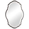 Unique Mirrors Antiqued Silver Champagne, Dark Bronze Outer Edge Oval Mirror, Bathroom, 22 X 33