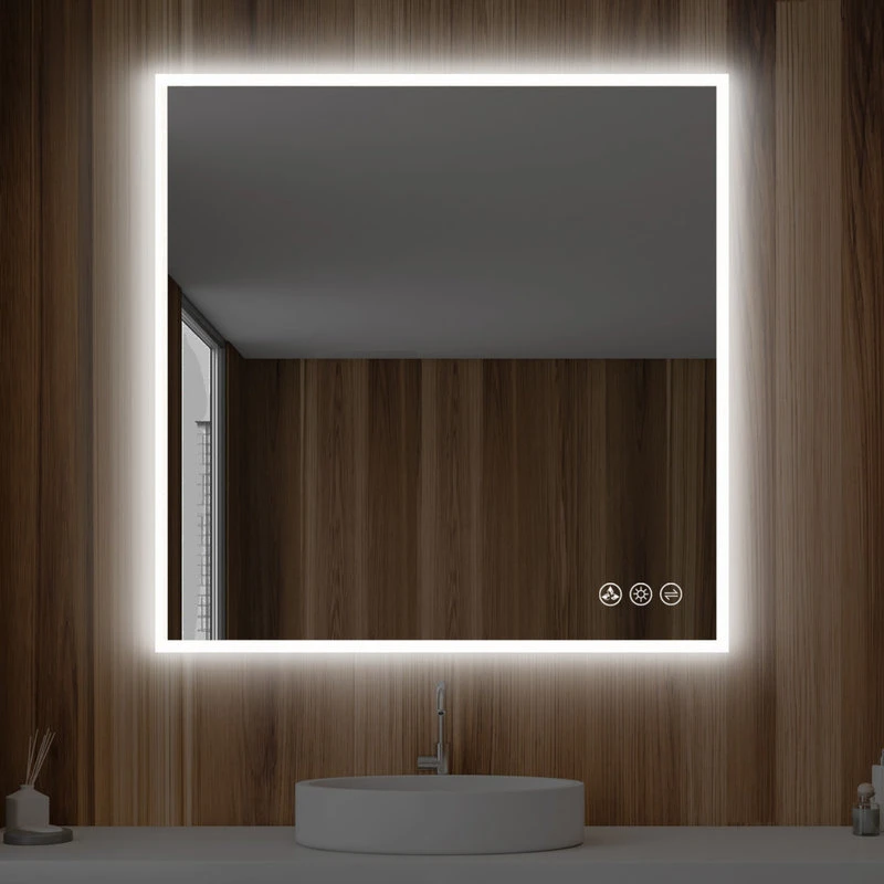 Blossom Kitchen & Bath Supply Fogless, Dimmable, Color Temperature Adjustable LED Mirror, 36x36 8 Blossom Kitchen & Bath Supply Fogless, Dimmable, Color Temperature Adjustable LED Mirror, 36x36 - Image 6