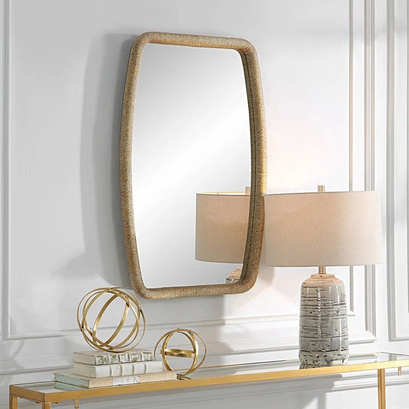 Uttermost 09831 Tiki Rattan Mirror 4 Uttermost 09831 Tiki Rattan Mirror - Image 2