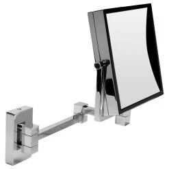 Alfi Trade ALFI Brand Square Wall Mounted 5X Magnify Cosmetic Mirror ABM8WS-PC