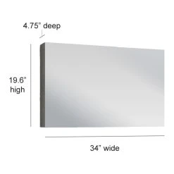 A Touch Of Design Frameless 34" Medicine Cabinet With Full Mirror Front, Hera White 17 A Touch Of Design Frameless 34" Medicine Cabinet With Full Mirror Front, Hera White -Laural Home Shop 5421a5ac00c278be 5191 w800 h800 b1 p0