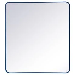Elegant Furniture & Lighting Elegant Decor MR803640BL Soft Corner Metal Rectangular Mirror, 36"x40", Blue 17 Elegant Furniture & Lighting Elegant Decor MR803640BL Soft Corner Metal Rectangular Mirror, 36"x40", Blue -Laural Home Shop 5491bfb201a54a8c 7682 w800 h800 b1 p0