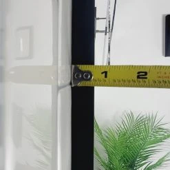 Decor Wonderland Vanta Metal Framed Wall Mirror With Dual Mounting Brackets, Black, 39.5 In. X 29 -Laural Home Shop 54e1b0b200495c76 8384 w800 h800 b0 p0