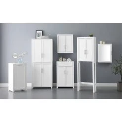 Bowery Hill Wooden Mirrored Wall Cabinet With 2 Adjustable Shelves In White 10 Bowery Hill Wooden Mirrored Wall Cabinet With 2 Adjustable Shelves In White -Laural Home Shop 55717f0303accfb6 0797 w800 h800 b0 p0