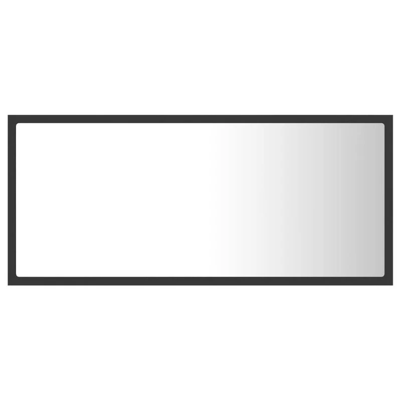 Vida XL International B.V. VidaXL LED Bathroom Mirror 35.4" Gray Acrylic Home Washroom Wall Vanity Unit 8 Vida XL International B.V. VidaXL LED Bathroom Mirror 35.4" Gray Acrylic Home Washroom Wall Vanity Unit - Image 6