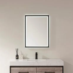 Vinnova 24'' Rectangle LED Lighted Accent Bathroom/Vanity Wall Mirror