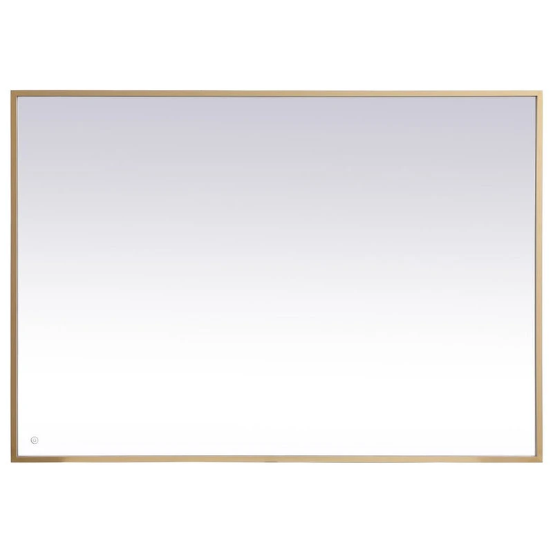 Elegant Furniture & Lighting Modern Brass Led Mirror 10 Elegant Furniture & Lighting Modern Brass Led Mirror - Image 8