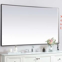 Elegant Furniture & Lighting Modern Black Led Mirror -Laural Home Shop 5651fad90283c128 7544 w800 h800 b0 p0